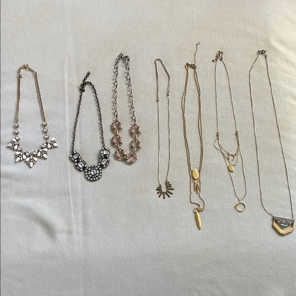 Set of 7 Statement Necklaces, Madewell and J. Crew. - Picture 1 of 10